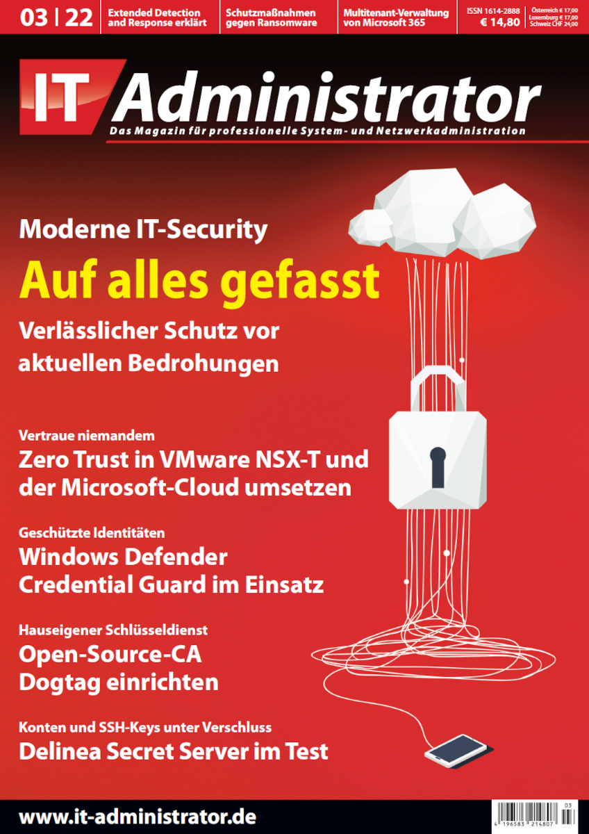 Ausgabe März 2022 Moderne IT-Security