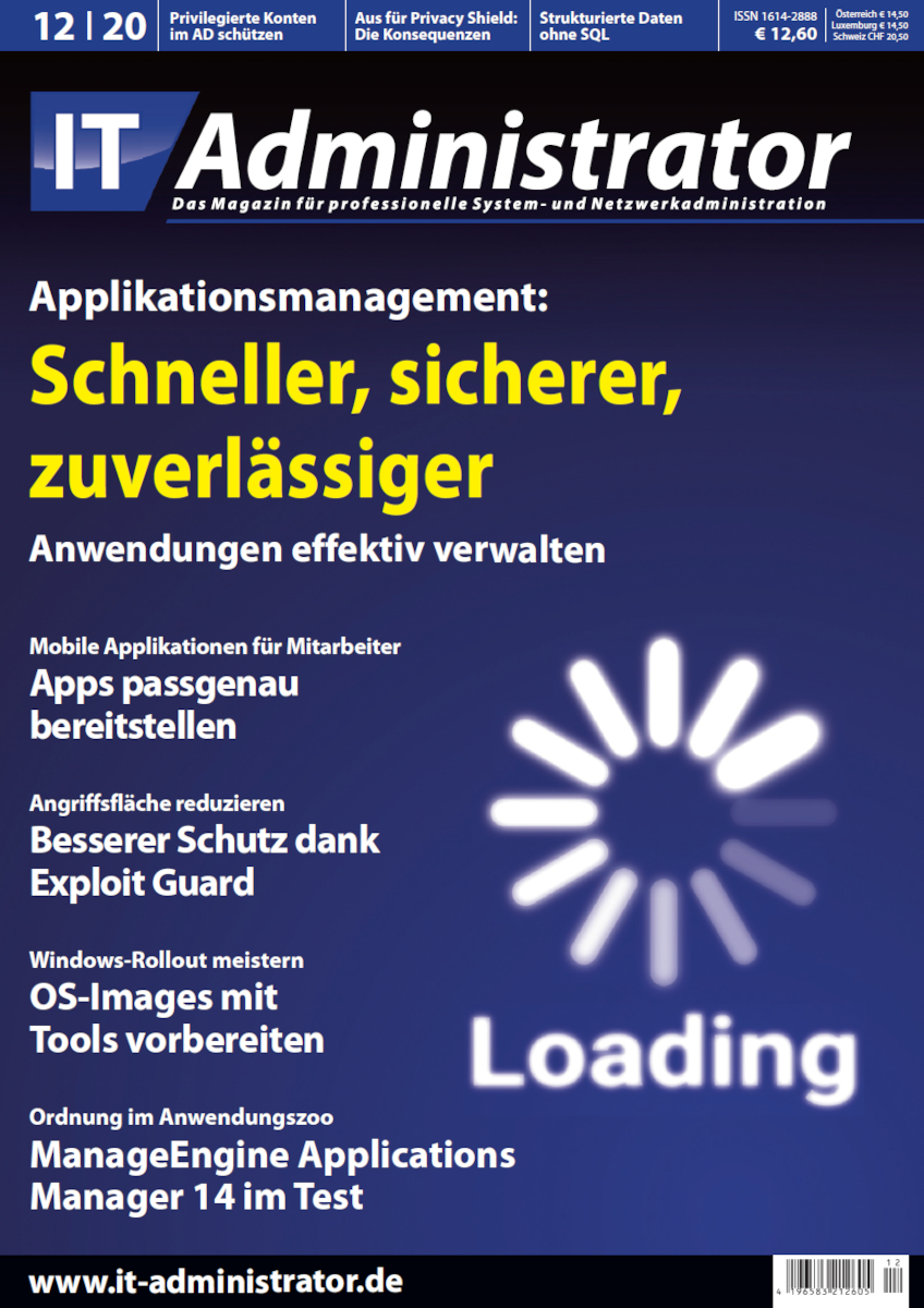 Ausgabe Dezember 2020 Applikationsmanagement