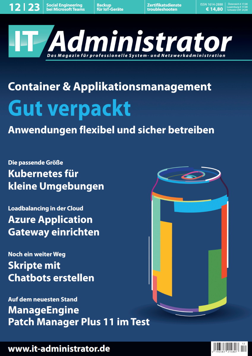 Ausgabe Dezember 2023 Container & Applikationsmanagement