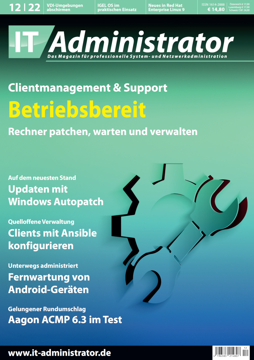 Ausgabe Dezember 2022 Clientmanagement & Support